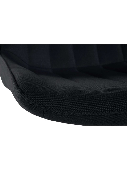 Conjunto de 2 bancos altos tecido Toni, preto