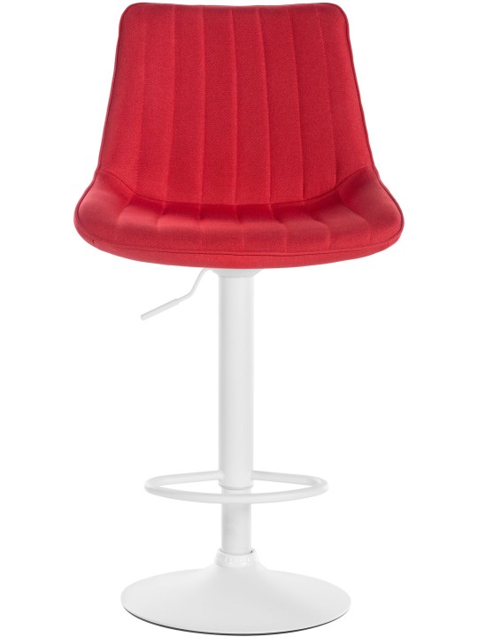 Conjunto de 2 bancos altos tecido Toni, vermelho