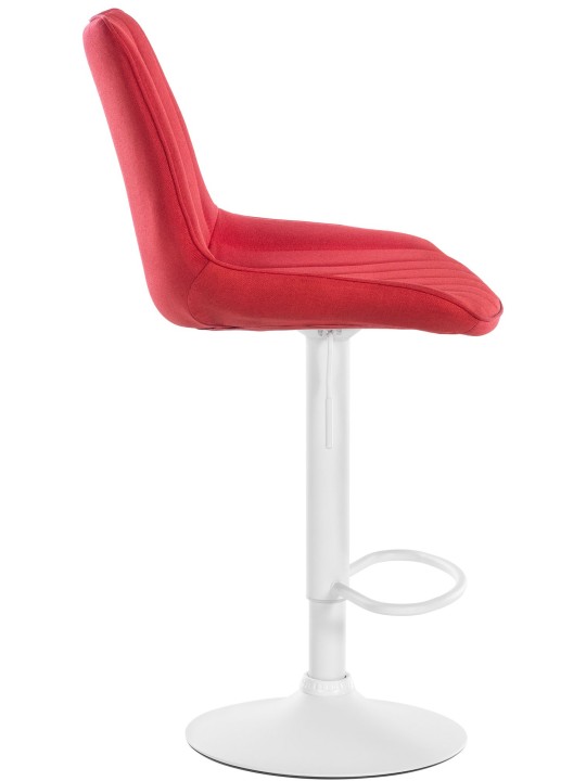 Conjunto de 2 bancos altos tecido Toni, vermelho