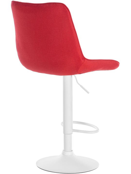 Conjunto de 2 bancos altos tecido Toni, vermelho