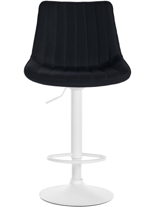 Conjunto de 2 bancos altos tecido Toni, preto