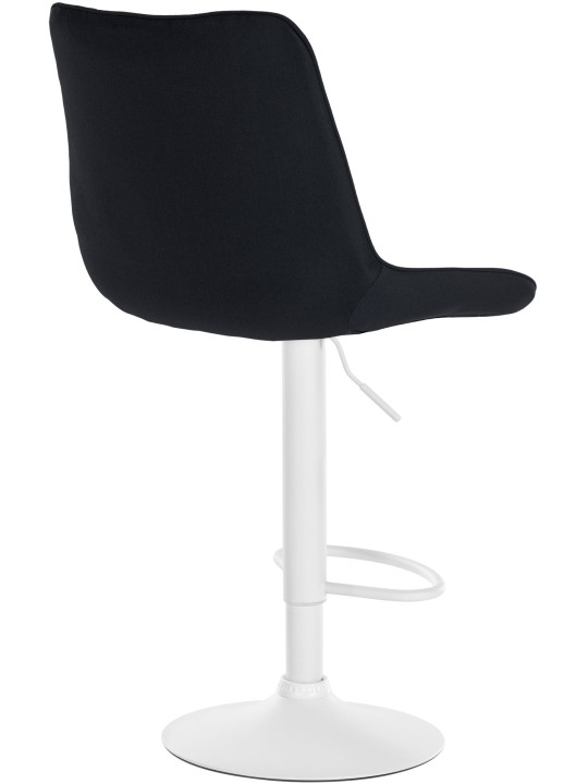 Conjunto de 2 bancos altos tecido Toni, preto