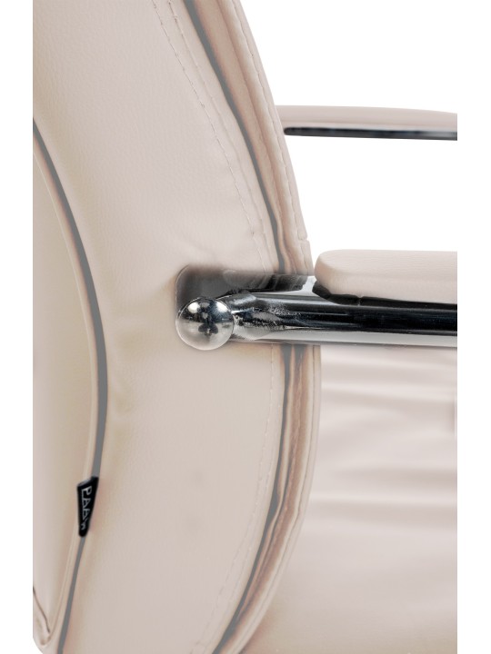 Conjunto de 2 cadeiras para visitantes Sievert, creme