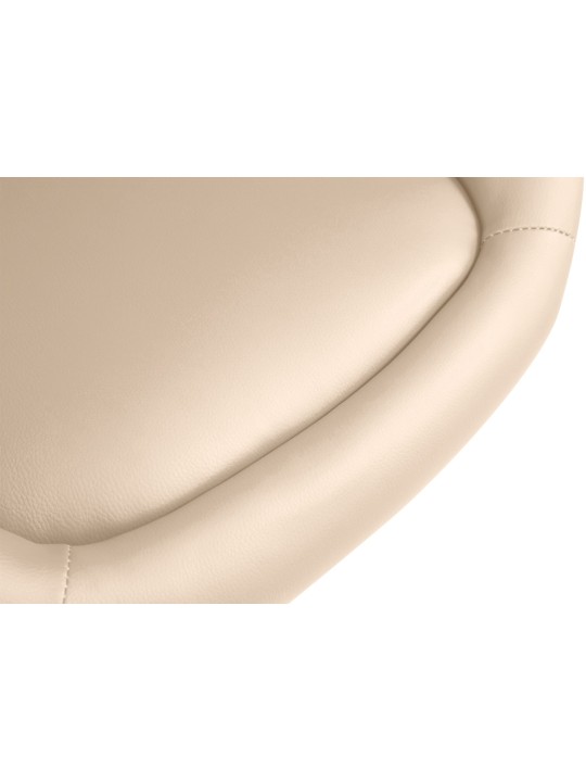 Banqueta alta Davie couro sintético, creme