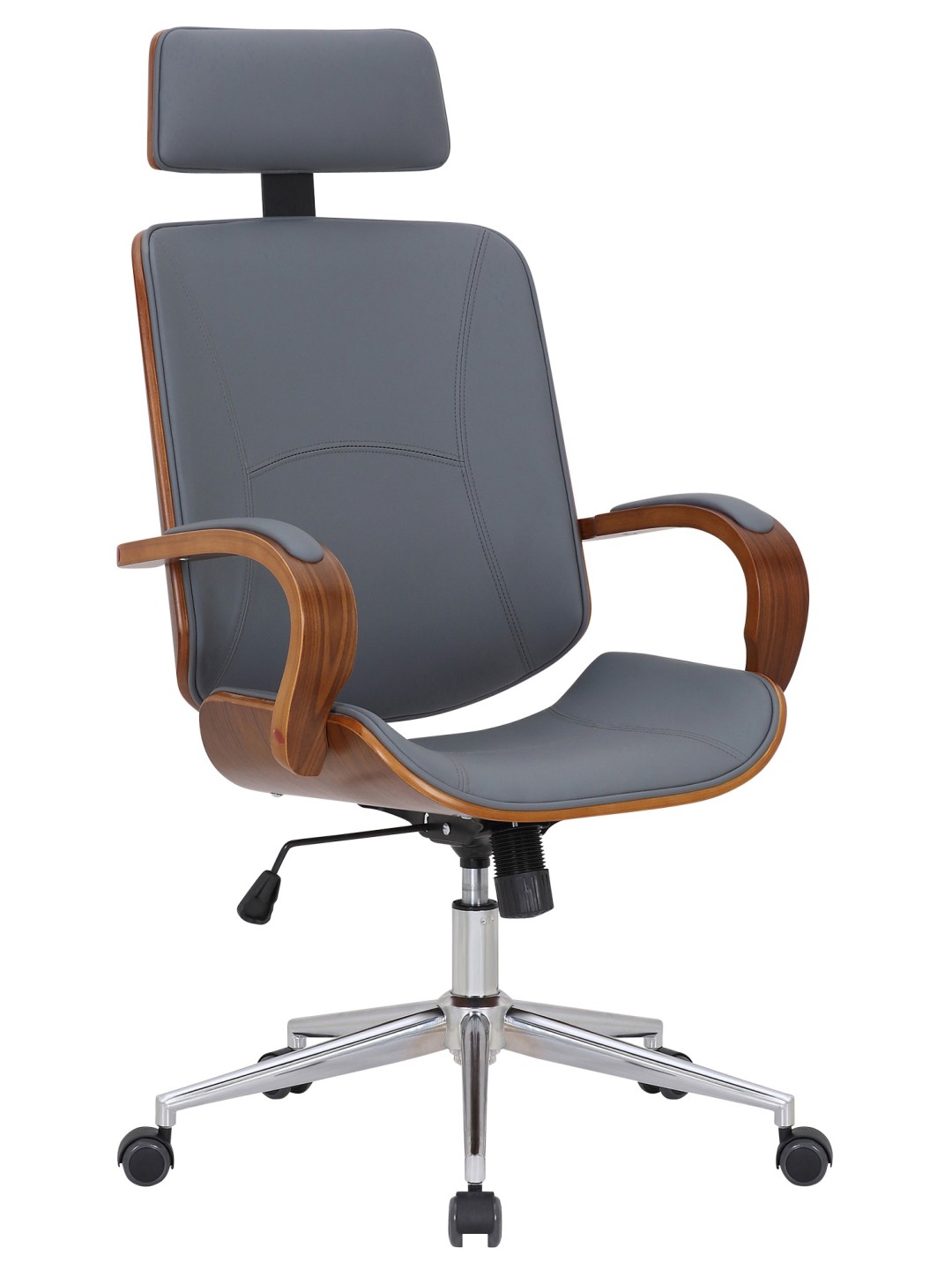 Cadeira de escritório Dayton, nogueira/cinza