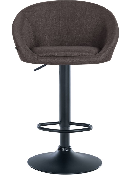 Banqueta alta tecido Davie, cinza escuro