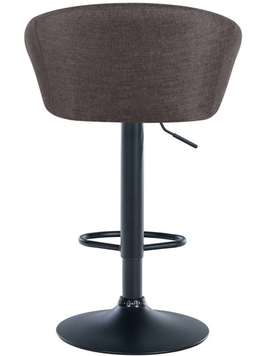 Banqueta alta tecido Davie, cinza escuro