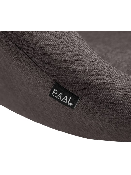 Banqueta alta tecido Davie, cinza escuro