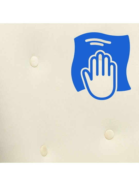 Cadeira de balanço Sanka veludo, creme Cadeira de balanço Sanka veludo, creme