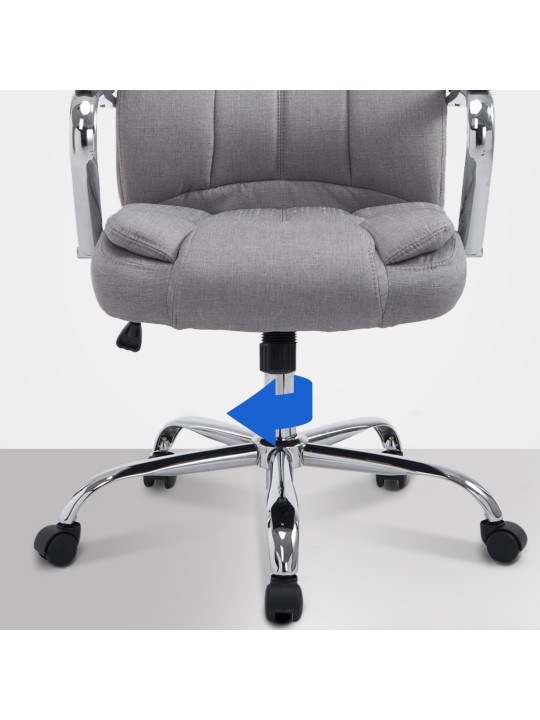 Cadeira de escritório BIG tecido Xanthos, cinza Cadeira de escritório BIG tecido Xanthos, cinza