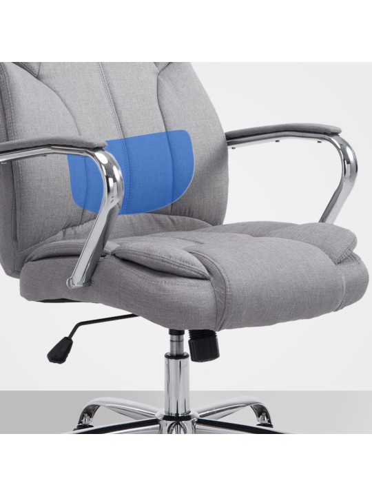 Cadeira de escritório BIG tecido Xanthos, cinza Cadeira de escritório BIG tecido Xanthos, cinza