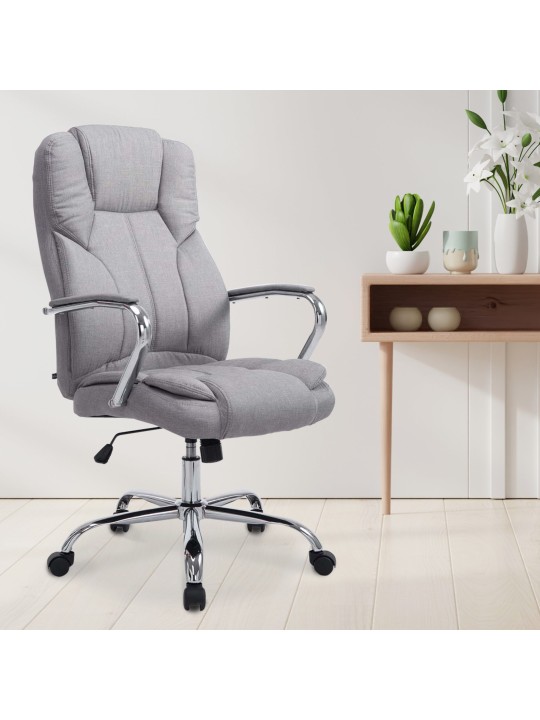 Cadeira de escritório BIG tecido Xanthos, cinza Cadeira de escritório BIG tecido Xanthos, cinza