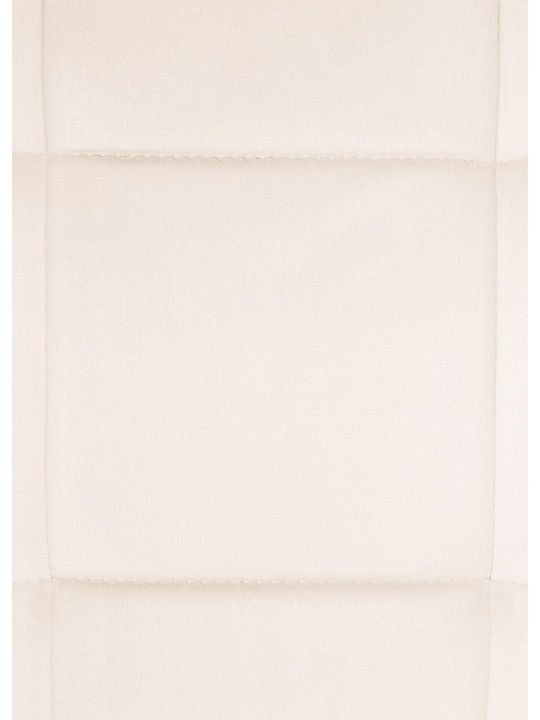 Cadeira de jantar de veludo Vermont, creme
