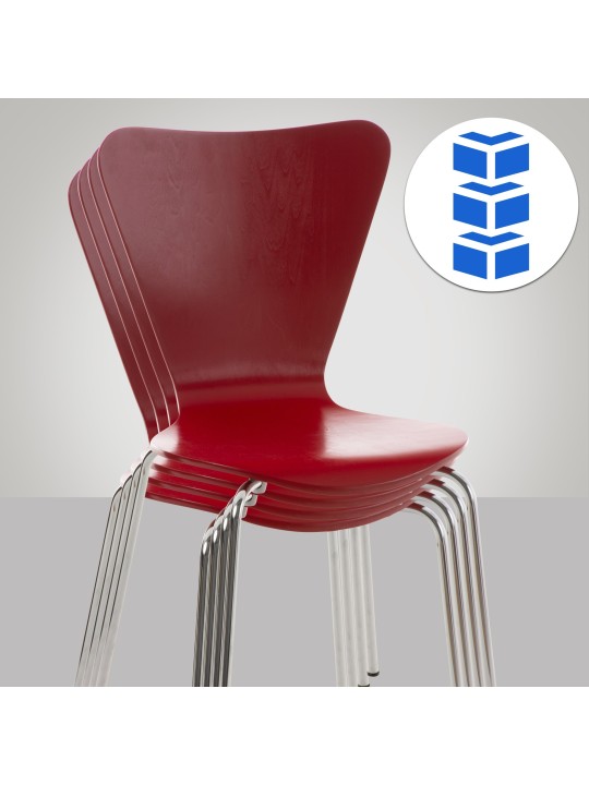 Cadeira para visitantes Calisto, vermelho Cadeira para visitantes Calisto, vermelho