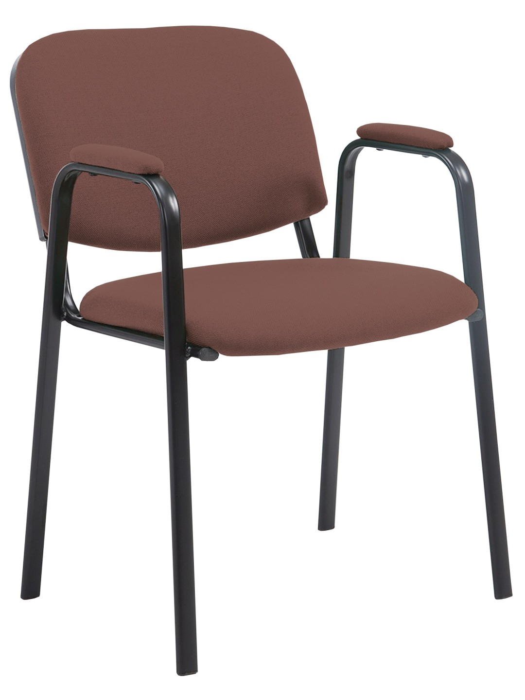 Cadeira para visitantes Ken PRO tecido, castanho