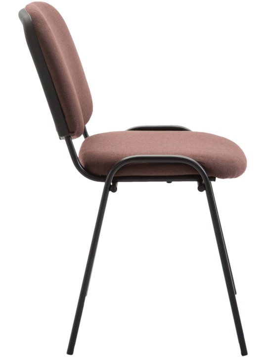 Cadeira para visitantes Ken V2 tecido, castanho