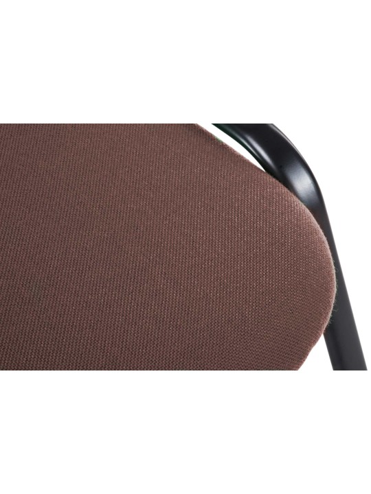Cadeira para visitantes Ken V2 tecido, castanho