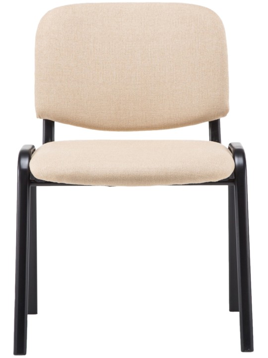 Cadeira para visitantes Ken V2 tecido, creme