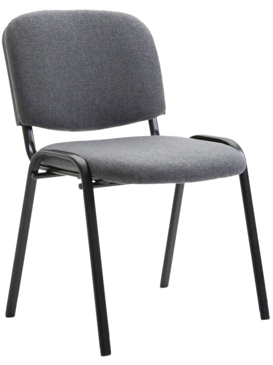 Cadeira para visitantes Ken V2 tecido, cinza