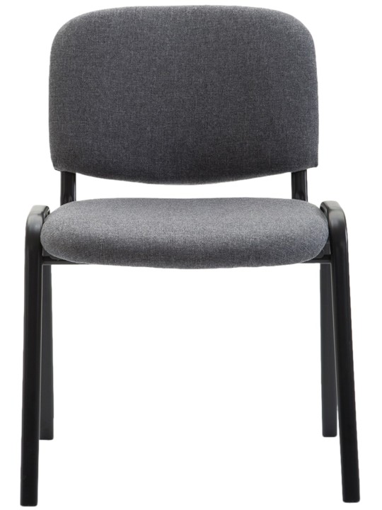 Cadeira para visitantes Ken V2 tecido, cinza