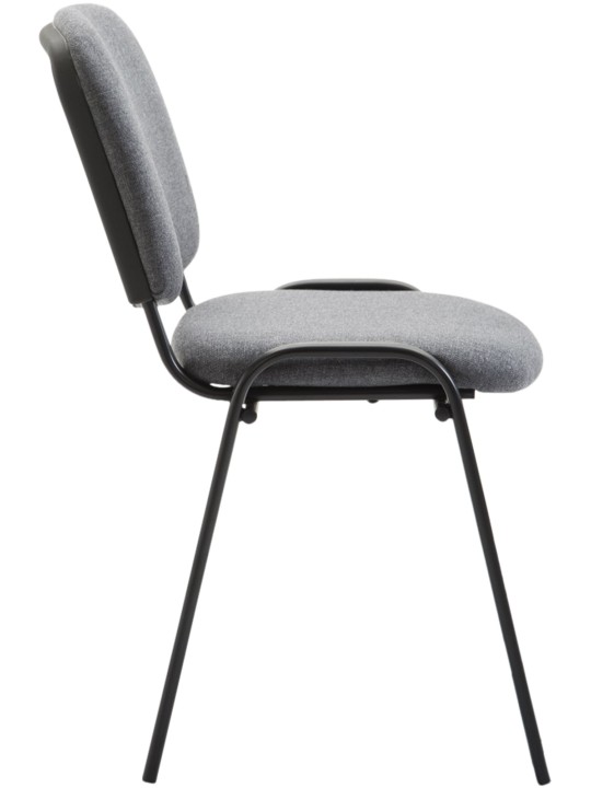 Cadeira para visitantes Ken V2 tecido, cinza
