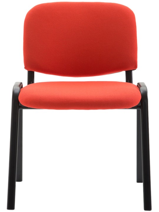 Cadeira para visitantes Ken V2 tecido, vermelho