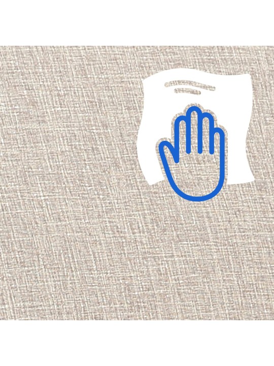 Cadeira de balanço Morelia tecido nogueira, creme Cadeira de balanço Morelia tecido nogueira, creme