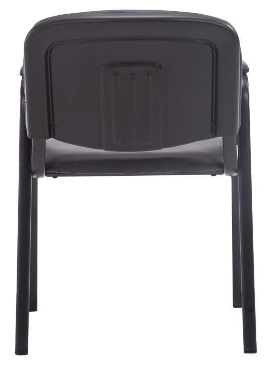 Cadeira para visitantes Ken PRO couro artificial, preto
