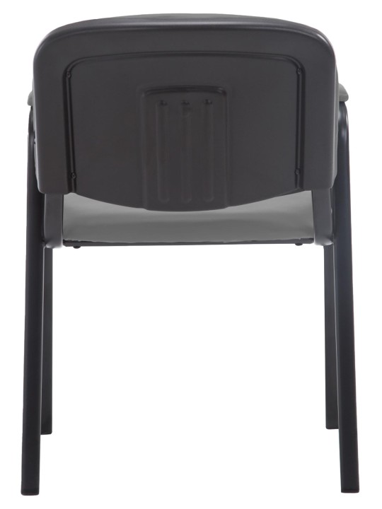 Cadeira para visitantes Ken PRO couro artificial, cinza