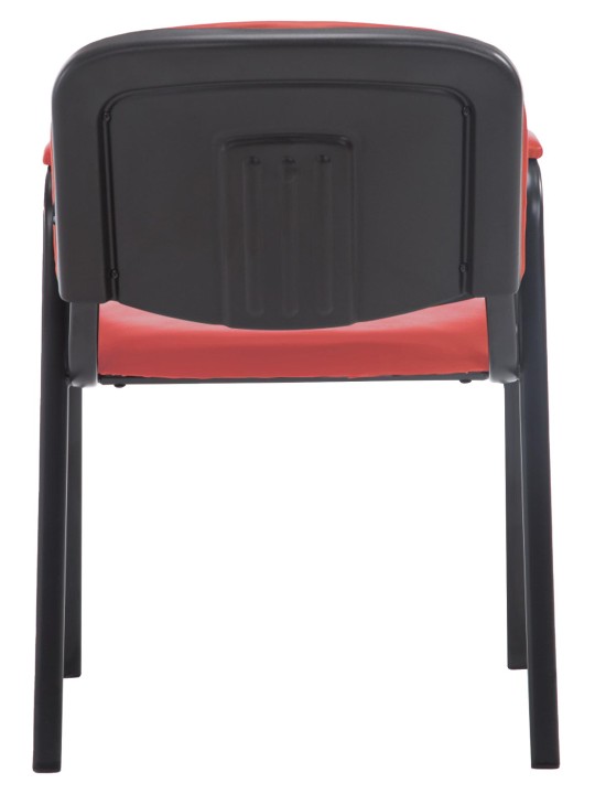 Cadeira para visitantes Ken PRO couro artificial, vermelho