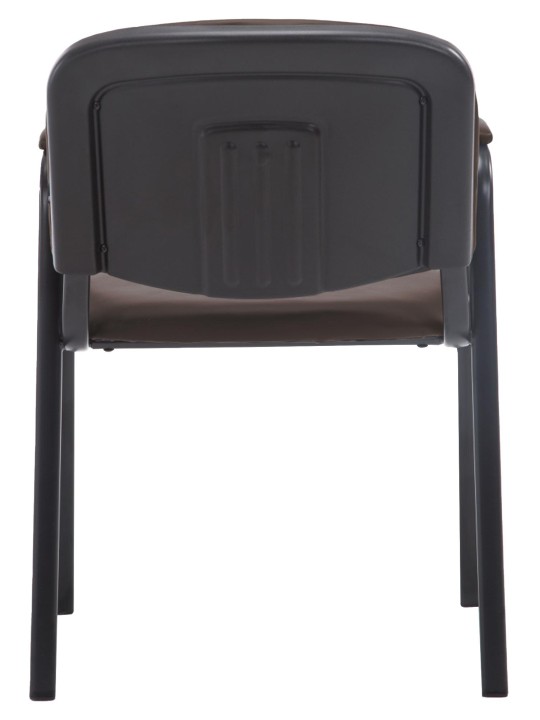 Cadeira para visitantes Ken PRO couro artificial, castanho