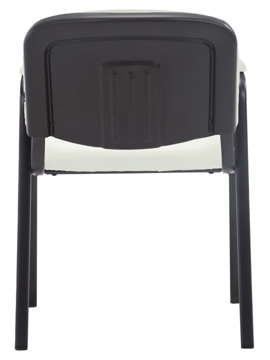 Cadeira para visitantes Ken PRO couro artificial, creme