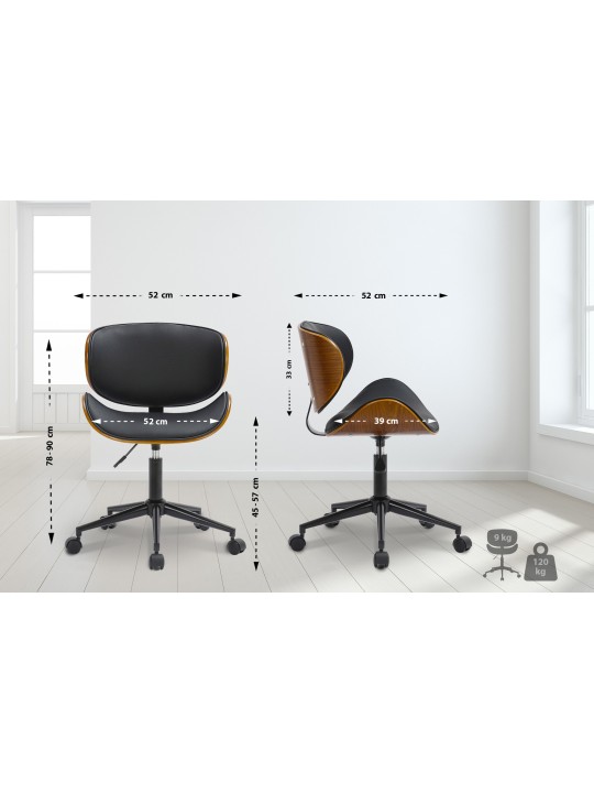 Cadeira de escritório Sammy, preto