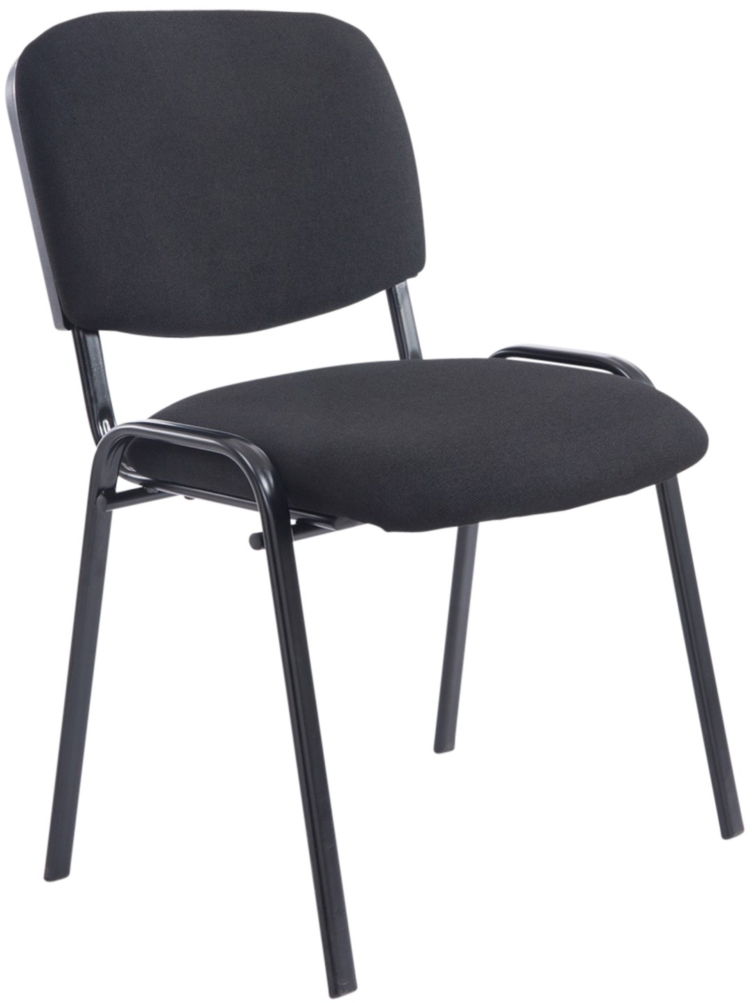Cadeira para visitantes Ken XL tecido, preto