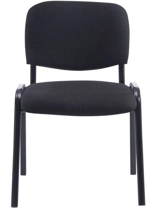 Cadeira para visitantes Ken XL tecido, preto