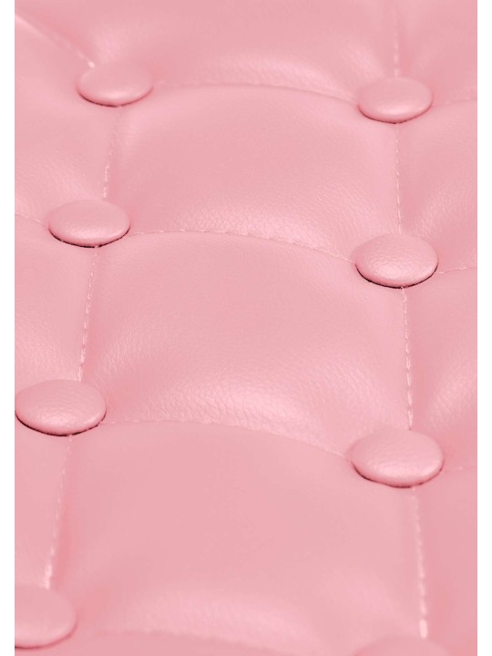 Banqueta de trabalho Dublin couro sintético, rosa