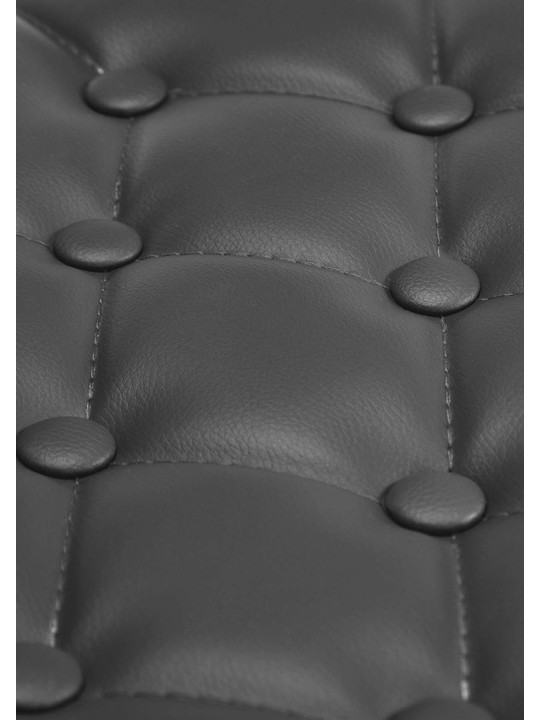 Banqueta de trabalho Dublin couro sintético, preto