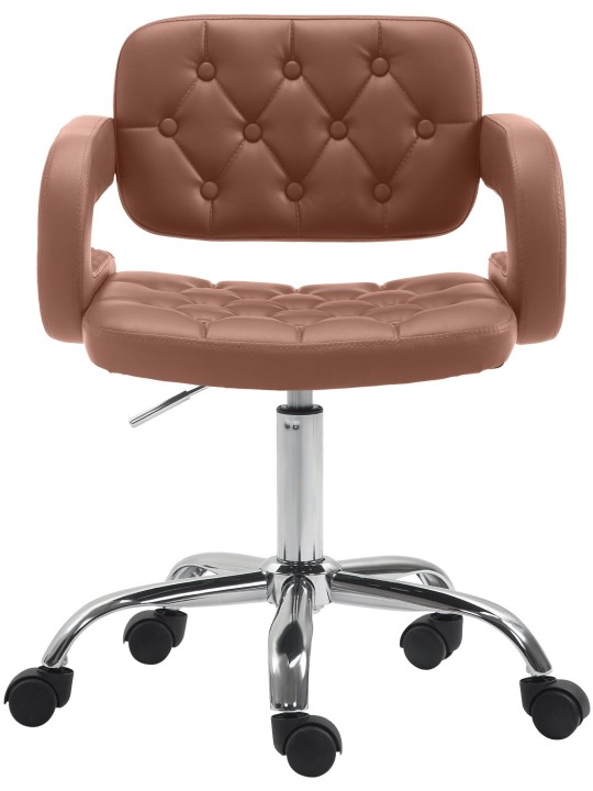 Banqueta de trabalho Dublin couro sintético, conhaque Banqueta de trabalho Dublin couro sintético, conhaque