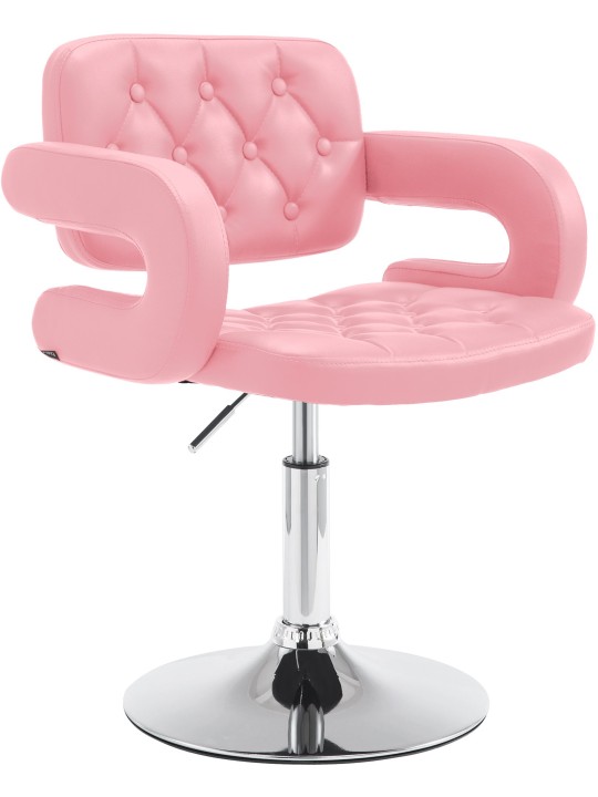 Espreguiçadeira Dublin couro sintético, rosa