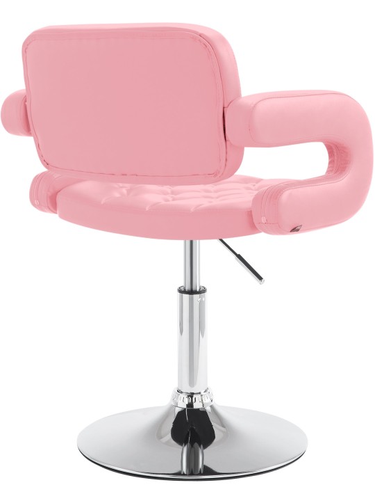 Espreguiçadeira Dublin couro sintético, rosa