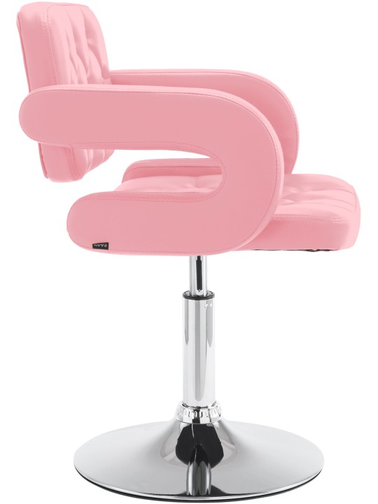 Espreguiçadeira Dublin couro sintético, rosa