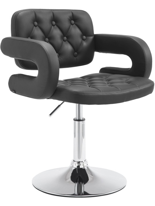 Espreguiçadeira Dublin couro sintético, preto