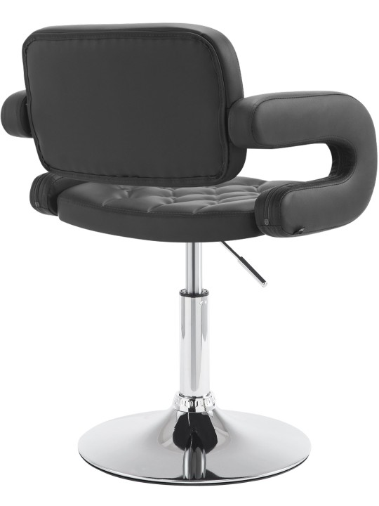 Espreguiçadeira Dublin couro sintético, preto