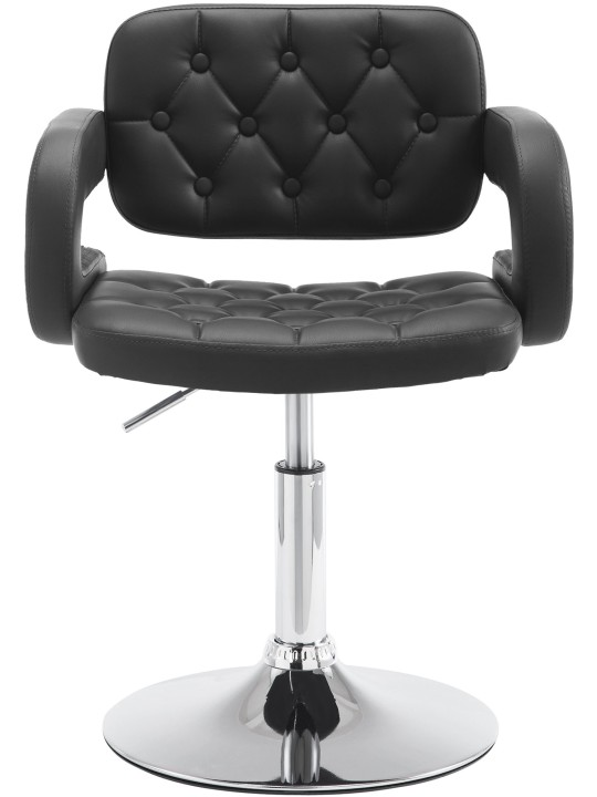 Espreguiçadeira Dublin couro sintético, preto