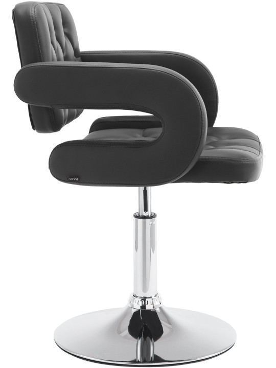 Espreguiçadeira Dublin couro sintético, preto