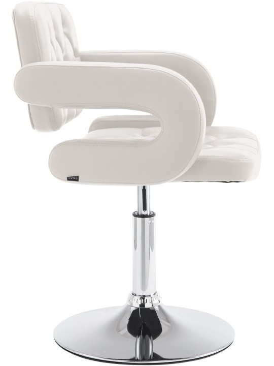 Espreguiçadeira Dublin couro sintético, branco Espreguiçadeira Dublin couro sintético, branco