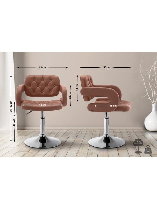 Espreguiçadeira Dublin couro sintético, conhaque