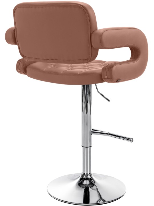 Banqueta alta Dublin C, conhaque