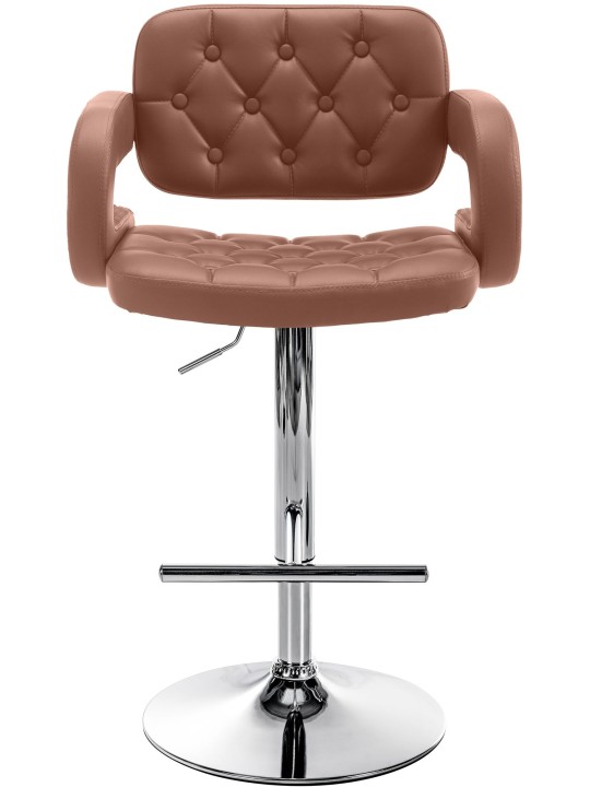 Banqueta alta Dublin C, conhaque