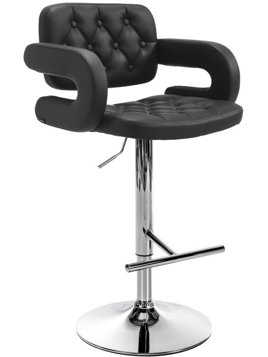 Banqueta alta Dublin C, preto